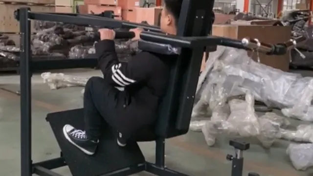 Máquina de sentadillas pendulares