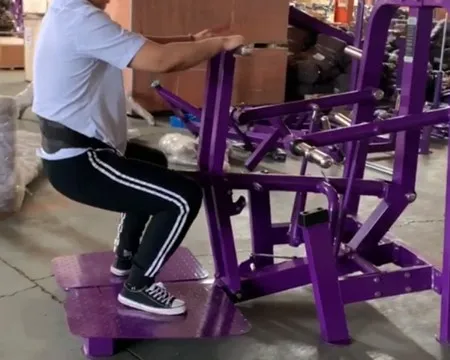 Máquina de sentadillas con cinturón